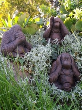 Декорирование бетона 3 Wise Monkeys Garden House Concrete