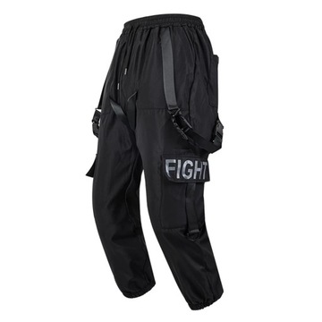 Men's Joggers Cargo Pants Men Hit Color Pocket Tro