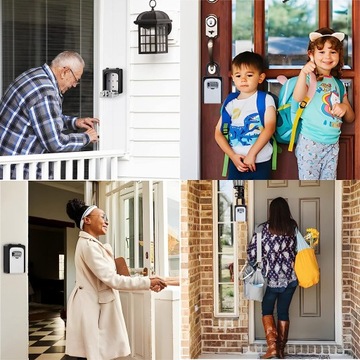 металлический открытый сейф для ключей с цифровым кодом