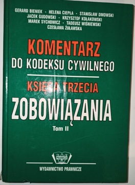 KOMENTARZ DO KODEKSU CYWILNEGO Ks.3 t.2 ZOBOWIĄZAN