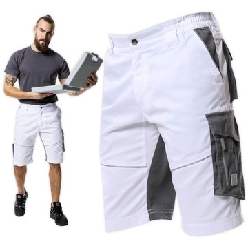 Krótkie Spodnie Robocze Białe Malarskie Szorty Ardon SUMMER białe H5621/48