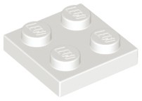 Lego 3022 plytka 2x2 biały 1 szt NOWY
