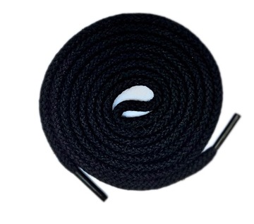 Sznurowadła okrągłe 4mm 100cm czarne