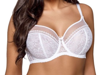 Koronkowy Biustonosz AVA AV-1396 soft biały 80B