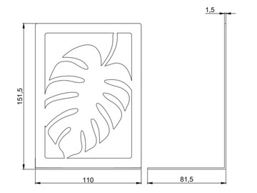 Подставка для книг MONSTER LEAF 110x151