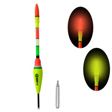 Świecące SPŁAWIK LED PRZELOTOWY 5g + bateria CR425