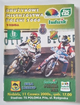 PROGRAM POLONIA PIŁA - UNIA LESZNO 11.06.2000