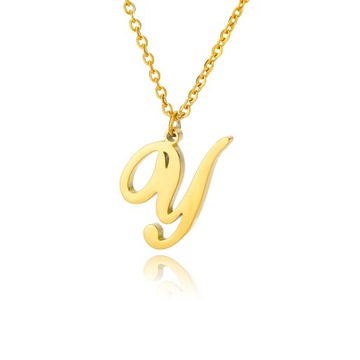 Initial Necklaces For Women Stainless Steel Hip