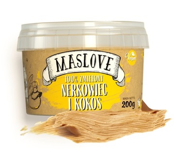 MASŁO ORZECHOWE MASLOVE ORZECHY NERKOWCA I KOKOS