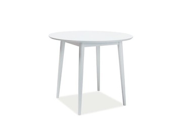 Stół LARSON okrągły biały 90x90 cm Signal