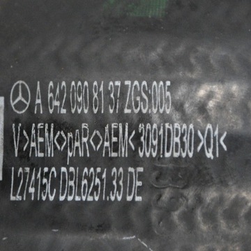 A6420908137 LEVÝ PŘÍVOD INTERCOOLER MERCEDES-BENZ E W213