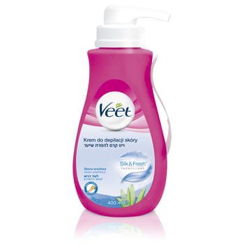 Krem do depilacji Veet skóra wrażliwa z pompką 400ml