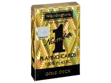 Игральные карты 55 листов Waddingtons No 1, золото 9391