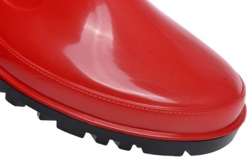 БОТИНКИ ЖЕНСКИЕ РЕЗИНОВЫЕ ПОЛЬСКИЕ красные 37