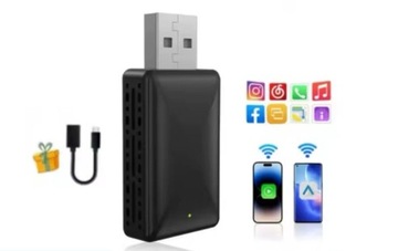 Беспроводная мини -USB -адаптер для iPhone iOS Android Auto