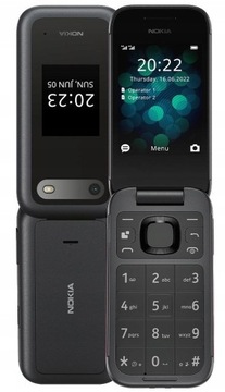 TELEFON KOMÓRKOWY NOKIA 2660 4G FLIP 128MB DUAL SIM CZARNY Z KLAPKĄ LTE