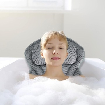 ЭРГОНОМИЧНАЯ ПОДУШКА ДЛЯ ВАННЫ НА ПРИСОСКЕ