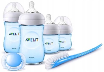 AVENT ZESTAW STARTOWY NATURAL BUTELKI NIEBIESKI