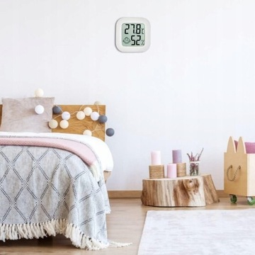 ЦИФРОВОЙ ТЕРМОМЕТР ГИГРОМЕТР КОМНАТНАЯ МЕТЕОСТАНЦИЯ ПОГОДА С ДИСПЛЕЕМ