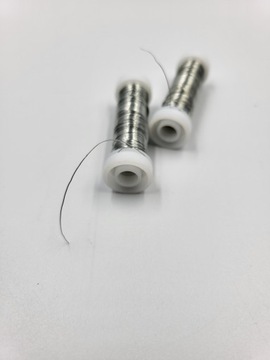 Серебряная декоративная проволока, 2 шт., 30 м, металлик.