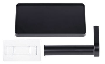 Держатель для туалетной бумаги с полкой, вешалка для ключей для телефона, самоклеящаяся