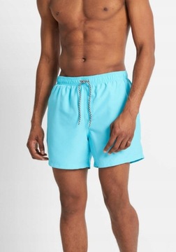 Spodenki męskie szorty plażowe błękitne kąpielówki SK44 r. 3XL