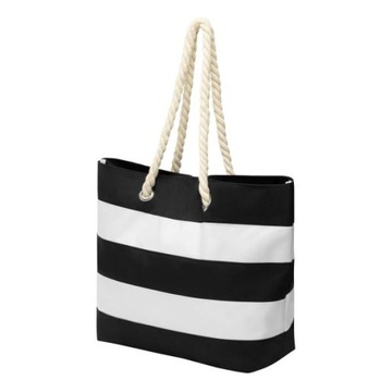 DUŻA TORBA PLAŻOWA Shopper Bag w pasy
