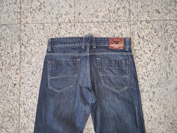 Tommy Hilfiger spodnie jeansy 34/32 ciemny granat PAS 94 cm