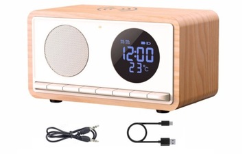 Radio Kuchenne z alarmerm Radiobudzik Ładowarka BT Manta RIMINI RDI912