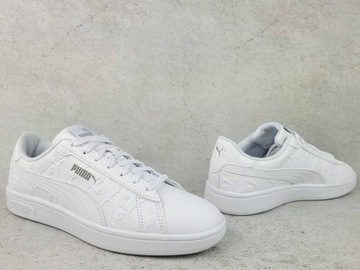 PUMA SMASH 3.0 SUPERLOGO 395090 02 BUTY TRAMPKI TENISÓWKI DAMSKIE BIAŁE