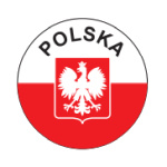 Naklejka NALEPKA POLSKA średnica 5 cm FOLIA SAMOPR