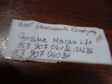 PANEL KLIMATIZACE PORSCHE MACAN FACELIFT 1