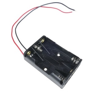 KOSZYK BATERII 3XAA R6 PRZEWODY PŁASKI