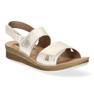 SANDAŁY DAMSKIE ELEGANCKIE WYGODNE KOMFORTOWE INBLU FC000055 R.37