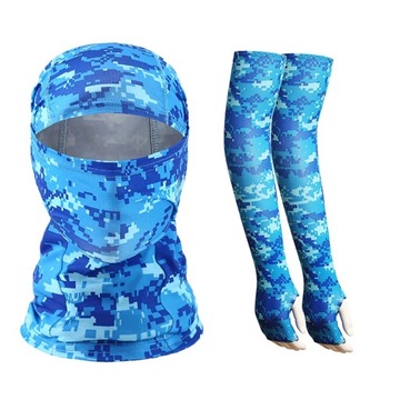 Outdoor Sun Protection Cycling Set Balaclava And Fingerless Sleeves