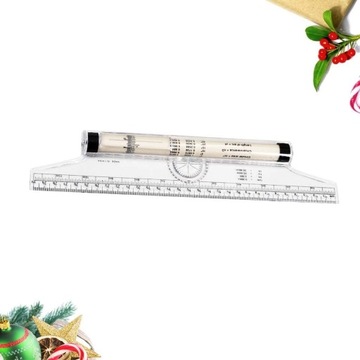 Многофункциональная параллельная линейка длиной 30 см.