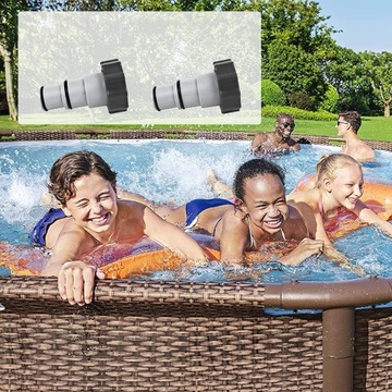 2 ПЕРЕХОДНИКА ДЛЯ ШЛАНГА ДЛЯ БАССЕЙНА, ПЕРЕХОДНИК ДЛЯ НАСОСА, ПЕРЕХОДНИК А ДЛЯ БАССЕЙНА INTEX