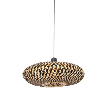 Orientalna lampa wisząca czarny bambus 50 cm - Ostrava