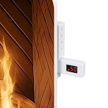 ИНФРАКРАСНЫЙ ИК-МЕТАЛЛИЧЕСКИЙ ОБОГРЕВАТЕЛЬ 450ВТ WiFi TUYA С ПРИНТОМ