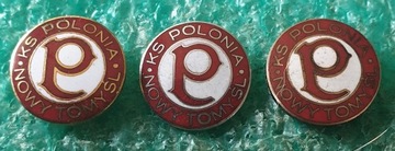 ODZNAKA POLONIA NOWY TOMYŚL - ZŁOTA SREBRNA BRĄZOWA - KOMPLET - 3 SZTUKI