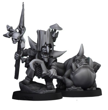 Grubnax and Croakulus - Highlands Miniatures