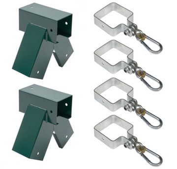 НАБОР соединителей 90х90 + зажимы | 90 градусов