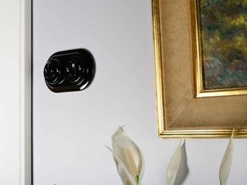 КЕРАМИЧЕСКИЙ ДВУХСТОРОННИЙ ПЕРЕКЛЮЧАТЕЛЬ РЕТРО LOFT ДЛЯ СКРЫТОГО МОНТАЖА