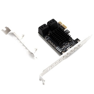 Карта адаптера для ПК PCIe 1X–4x SATA 3.0 Serial ATA до 6 Гбит/с