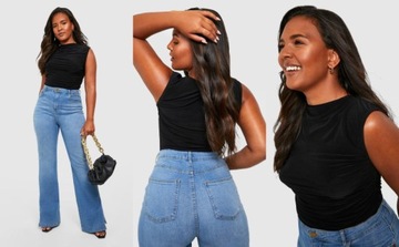 2D0B60 P24 BOOHOO PLUS CZARNE BODY SLINKY 8XL
