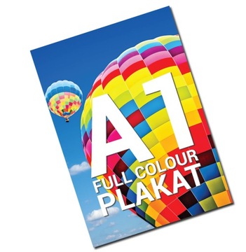 DRUK Plakat plakatów A1 594 x 841mm wydruk full kolor wodoodporny 160g
