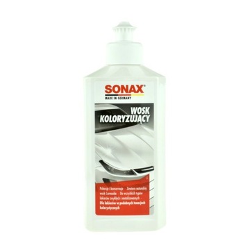 SONAX WOSK NANO KOLORYZUJĄCY DO LAKIERU BIAŁY 250