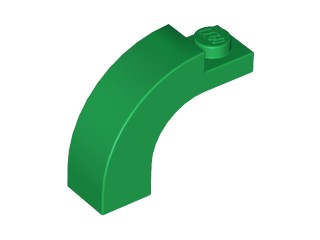 LEGO 6005 łuk arch 1x3x2 zielony 5szt.