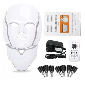 СВЕТОДИОДНАЯ МАСКА 7 ЦВЕТОВ СВЕТОДИОДНАЯ МАСКА СВЕТОТЕРАПИЯ ПОДХОДИТ ДЛЯ ЛИЦА И ШЕИ