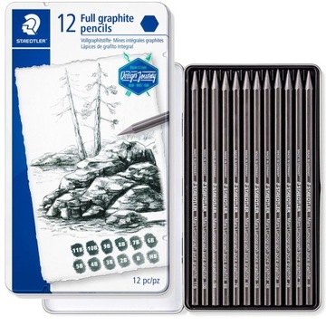 OŁÓWKI Zestaw Pure Lumograph 11B-HB Staedtler a'12